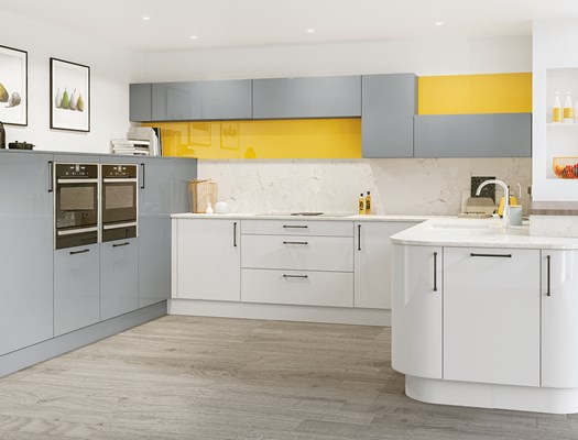 Glazier - High Gloss Dust Grey & Light Grey
