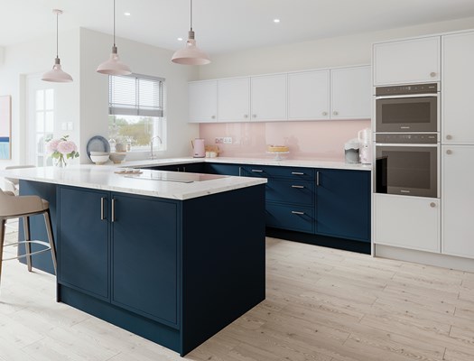 Monaco - Ultra Matt Indigo & White Grey