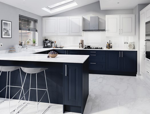 Portree - Indigo & White Oak